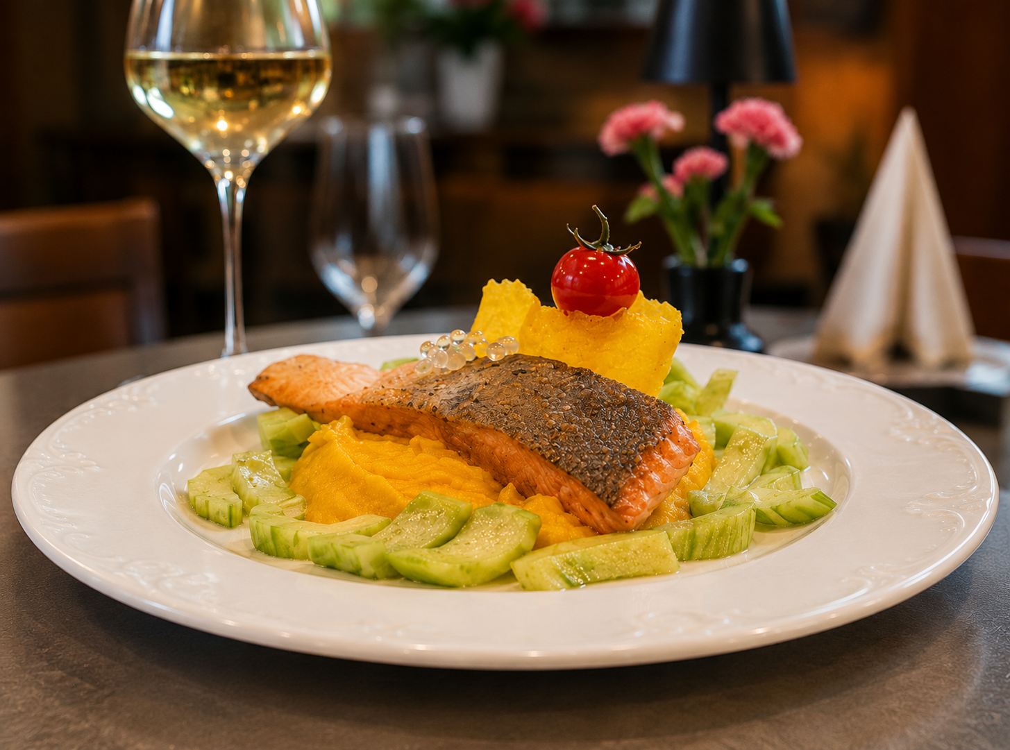 Lachs-Restaurant-brauner-hirsch-Fotos@Weehouse Media